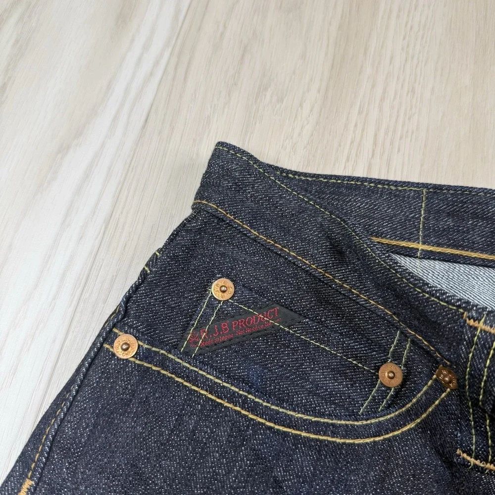 The Flat Head  X Real Japan Blues D109FXR Selvedge Raw Denim Jeans 33x36